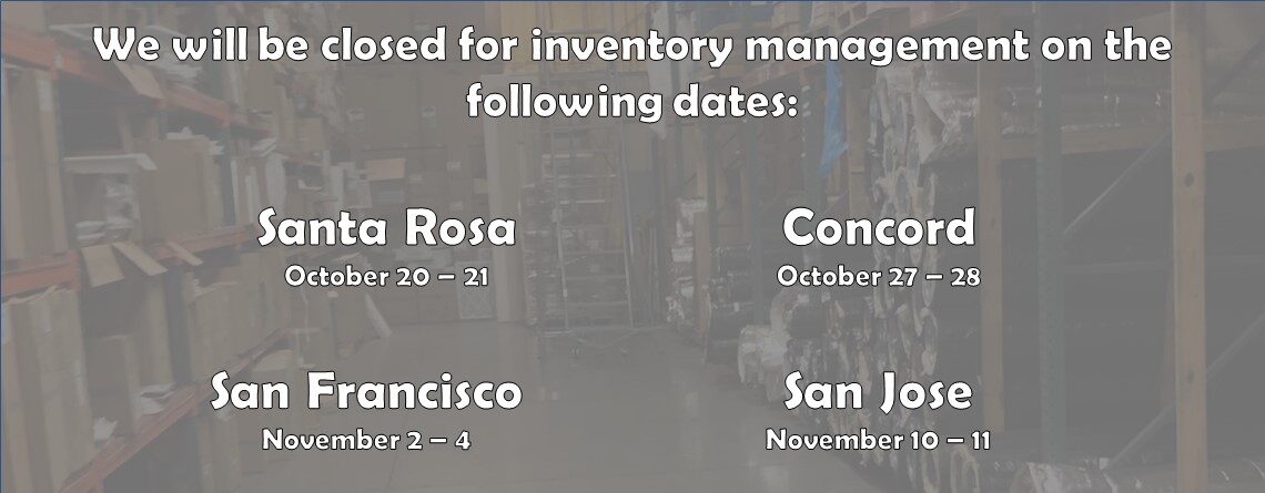 2022 Inventory Schedule