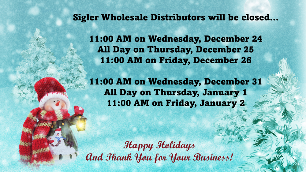Holiday Hours
